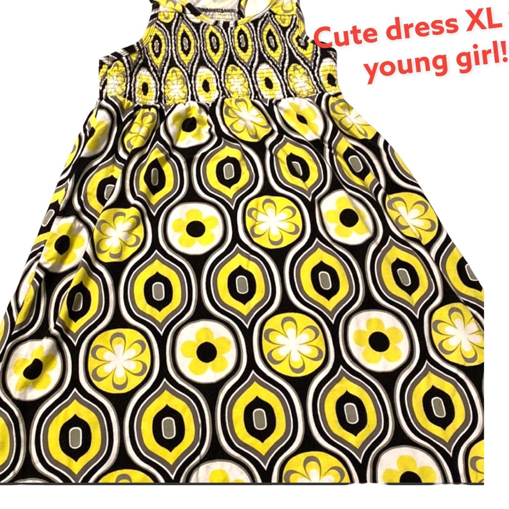 Flowers by Zoe XL Summer Girl Dress XL Yellow and Black. So soft and Comfortable